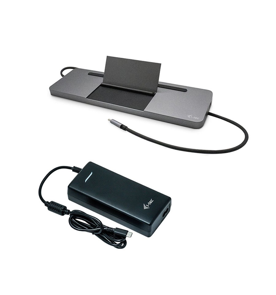 Station d'accueil I-tec USB C Triple Affichage pour PC portable avec alim  100W (VGA/