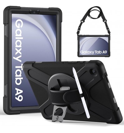 Coque/Etui Renforcé pour Tablette Samsung Galaxy Tab A9 Noir